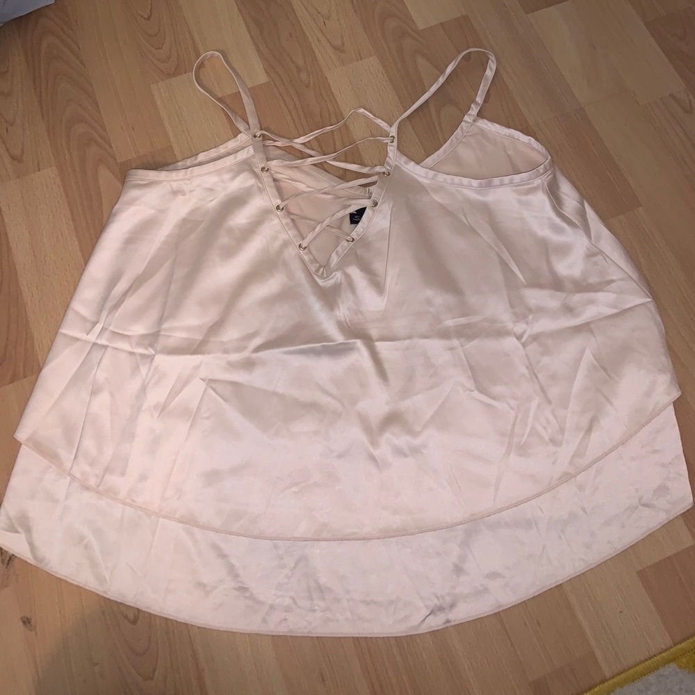 Silk fabric tank top